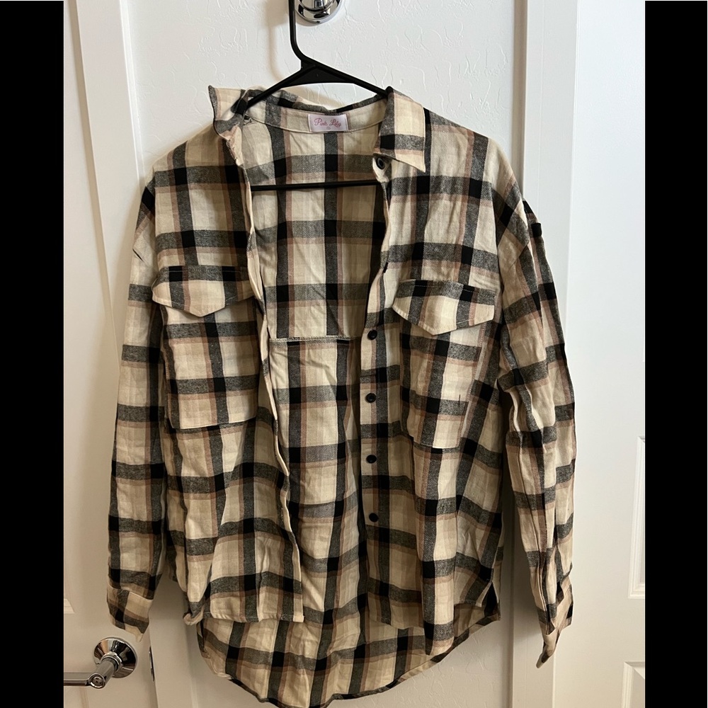 pink lily flannel